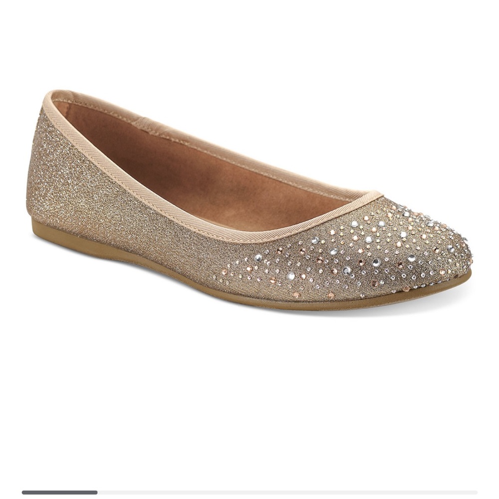 Style & Co Angelynn Gold flats